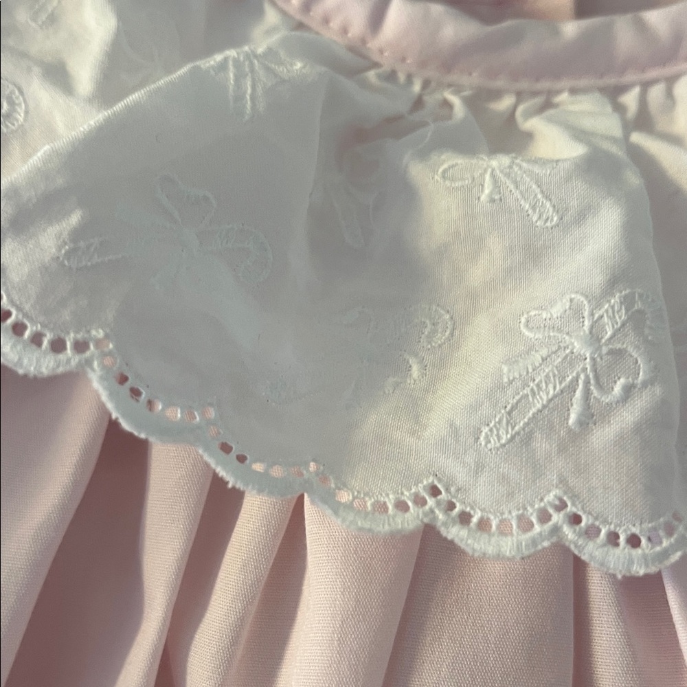 Pink Kids Dress with White Collar - Picture 2 of 4